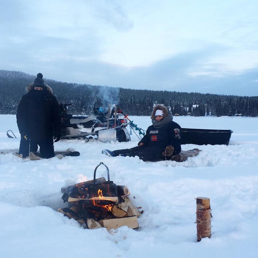 Camp Caroli Wooden Cabins Jukkasjärvi Zewnętrze zdjęcie